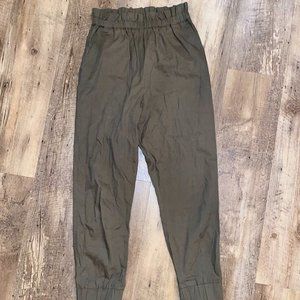 Army Green Paperbag Pants